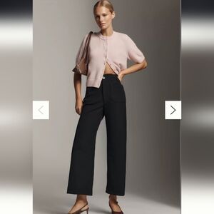 The Colette Crop Stretch-Twill Pants by Maeve